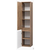  Brevita Шкаф-пенал Dakota 35 DAK-050350-19/01Л (белый/темное дерево) - Превью изображения №8 — Интернет-магазин Time-Shop