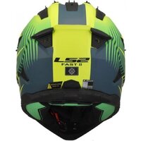 Мотошлем LS2 MX708 Fast II Duck (3XL, Green H-V Yellow) - Превью изображения №3 — Интернет-магазин Time-Shop
