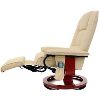 Массажное кресло Calviano 2160 (экокожа, бежевый) - Превью изображения №6 — Интернет-магазин Time-Shop