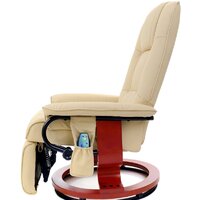 Массажное кресло Calviano 2160 (экокожа, бежевый) - Превью изображения №8 — Интернет-магазин Time-Shop