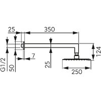 Верхний душ Ferro NPT14BL - Превью изображения №2 — Интернет-магазин Time-Shop
