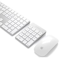 Цифровой блок Satechi Aluminum Slim Rechargeable Bluetooth Keypad (серебристый) - Превью изображения №4 — Интернет-магазин Time-Shop