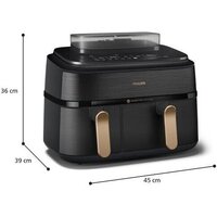 Аэрогриль (аэрофритюрница) Philips 5000 Series Ovi Dual Basket NA552/00 - Превью изображения №3 — Интернет-магазин Time-Shop