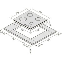 Варочная панель Krona Nebel 60 WH W - Превью изображения №3 — Интернет-магазин Time-Shop