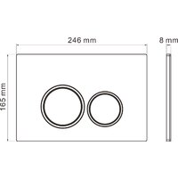 Унитаз подвесной Roxen Cube Bidet One Rimless 6 в 1 StounFix Dual Fresh 506235 (кнопка: белый глянец) - Превью изображения №22 — Интернет-магазин Time-Shop