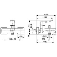 Смеситель KFA Malaga 452401000 - Превью изображения №2 — Интернет-магазин Time-Shop