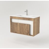  Дабер Тумба под умывальник 016 WeltWasser Deilbach 7517-80 Т16.8W.0.21 (дуб галифакс/белый) - Превью изображения №2 — Интернет-магазин Time-Shop