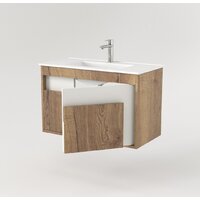  Дабер Тумба под умывальник 016 WeltWasser Deilbach 7517-80 Т16.8W.0.21 (дуб галифакс/белый) - Превью изображения №3 — Интернет-магазин Time-Shop