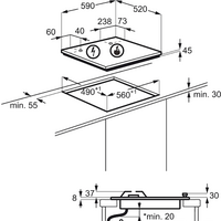 Варочная панель Electrolux EGH6343ROR - Превью изображения №3 — Интернет-магазин Time-Shop