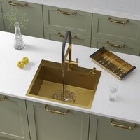 Roxen Snake 560220-60-GS PVD Gold золотая/текстурная (с коландером и дозатором)