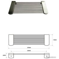  Bemeta Полка Dark 146102270 - Превью изображения №2 — Интернет-магазин Time-Shop