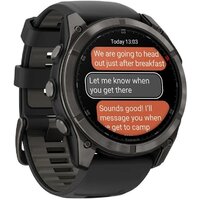 Умные часы Garmin Fenix 8 Pro 51 мм (серый, черный силиконовый ремешок) - Превью изображения №3 — Интернет-магазин Time-Shop