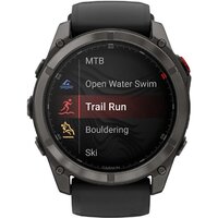Умные часы Garmin Fenix 8 Pro 51 мм (серый, черный силиконовый ремешок) - Превью изображения №4 — Интернет-магазин Time-Shop