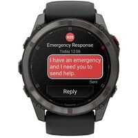 Умные часы Garmin Fenix 8 Pro 51 мм (серый, черный силиконовый ремешок) - Превью изображения №2 — Интернет-магазин Time-Shop