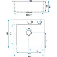Кухонная мойка Rea ZLE-00121 - Превью изображения №6 — Интернет-магазин Time-Shop