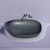 Умывальник Ceramica Nova Element CN6049MDH (темный антрацит матовый) - Превью изображения №2 — Интернет-магазин Time-Shop