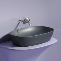 Умывальник Ceramica Nova Element CN6049MDH (темный антрацит матовый) - Превью изображения №3 — Интернет-магазин Time-Shop