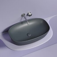 Умывальник Ceramica Nova Element CN6049MDH (темный антрацит матовый) - Превью изображения №6 — Интернет-магазин Time-Shop