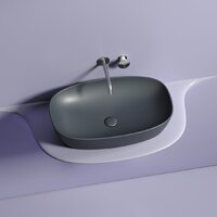 Умывальник Ceramica Nova Element CN6049MDH (темный антрацит матовый) - Превью изображения №4 — Интернет-магазин Time-Shop