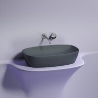 Умывальник Ceramica Nova Element CN6049MDH (темный антрацит матовый) - Превью изображения №9 — Интернет-магазин Time-Shop