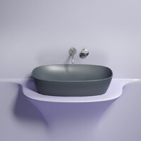 Умывальник Ceramica Nova Element CN6049MDH (темный антрацит матовый) - Превью изображения №5 — Интернет-магазин Time-Shop