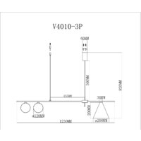 Подвесная люстра Moderli Dellay V4010-3P - Превью изображения №3 — Интернет-магазин Time-Shop