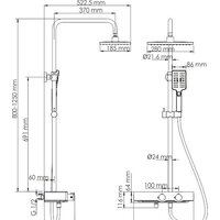 Душевая система  Wasserkraft A11301 - Превью изображения №2 — Интернет-магазин Time-Shop