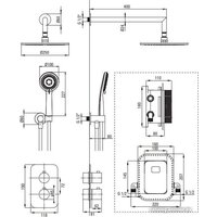 Душевая система  Deante Box Gold BXYZGEBT - Превью изображения №2 — Интернет-магазин Time-Shop