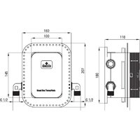 Душевая система  Deante Box Gold BXYZGEBT - Превью изображения №8 — Интернет-магазин Time-Shop