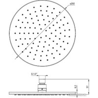 Душевая система  Deante Box Gold BXYZGEBT - Превью изображения №3 — Интернет-магазин Time-Shop