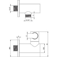 Душевая система  Deante Box Gold BXYZGEBT - Превью изображения №5 — Интернет-магазин Time-Shop
