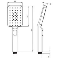 Душевая система  Deante Titanium NAC_D4HT - Превью изображения №3 — Интернет-магазин Time-Shop