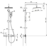 Душевая система  Deante Titanium NAC_D4HT - Превью изображения №2 — Интернет-магазин Time-Shop