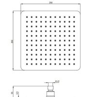 Душевая система  Deante Titanium NAC_D4HT - Превью изображения №4 — Интернет-магазин Time-Shop