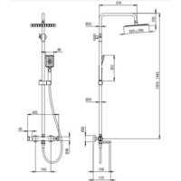 Душевая система  Deante Titanium NAC_D4HT - Превью изображения №5 — Интернет-магазин Time-Shop