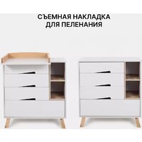 Детский комод Rant Lago Pro 800/4 (crystal beige) - Превью изображения №12 — Интернет-магазин Time-Shop