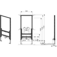 Инсталляция для биде Tece 9.330.000 - Превью изображения №2 — Интернет-магазин Time-Shop