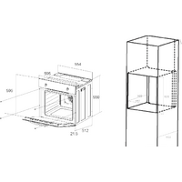 Электрический духовой шкаф MAUNFELD EOEM.589B - Превью изображения №2 — Интернет-магазин Time-Shop