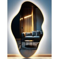 Зеркало с подсветкой  EMZE 45x77 LED.UV.NF.45.77.AUR.4K (золото с УФ-окантовкой и подсветкой) - Превью изображения №11 — Интернет-магазин Time-Shop