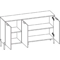 Тумба Black Red White Paloma KOM3D (дымчатый зеленый) - Превью изображения №3 — Интернет-магазин Time-Shop