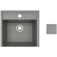 Кухонная мойка БелЭворс Rio + смеситель W74004-9 + дозатор L405-1 (серый/сатин) - Превью изображения №7 — Интернет-магазин Time-Shop