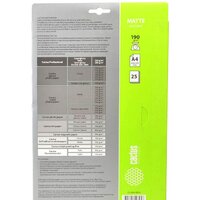 Фотобумага CACTUS Матовая A4 190 г/кв.м. 25 листов - Превью изображения №2 — Интернет-магазин Time-Shop