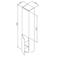  AM.PM Шкаф-пенал Like [M80CSR0356WG] - Превью изображения №2 — Интернет-магазин Time-Shop