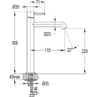 Смеситель Omnires Y Y1212 CR - Превью изображения №2 — Интернет-магазин Time-Shop