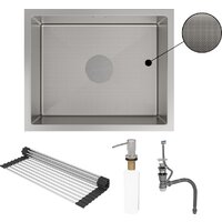 Кухонная мойка Roxen Uno 560210-54-GR сатин/текстурная (с ролл-матом и дозатором) - Превью изображения №10 — Интернет-магазин Time-Shop