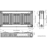 Стальной панельный радиатор Лидея ЛК 21-505 тип 21 500x500 - Превью изображения №5 — Интернет-магазин Time-Shop