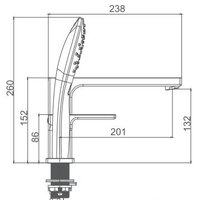 Смеситель Gappo G1117-6 - Превью изображения №2 — Интернет-магазин Time-Shop