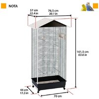 Клетка Ferplast Nota 56115423 - Превью изображения №2 — Интернет-магазин Time-Shop