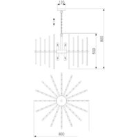 Подвесная люстра Bogate's Allure 355/8 Smart хром - Превью изображения №2 — Интернет-магазин Time-Shop