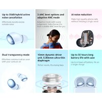 Наушники Xiaomi Redmi Buds 4 M2137E1 (белый, международная версия) - Превью изображения №5 — Интернет-магазин Time-Shop